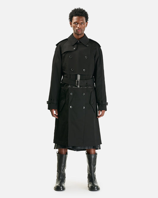 BLACK Comme des Garçons Men's Coat 06 Belted Coat in Black