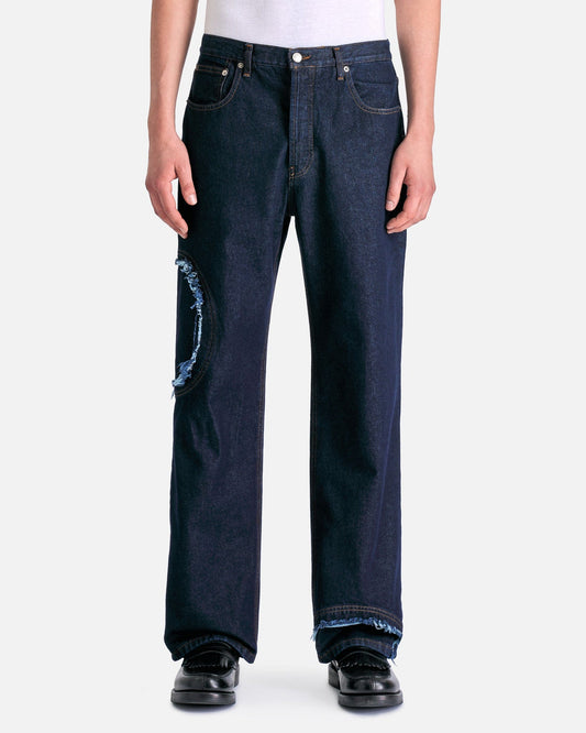 Edward Cuming Men's Pants Circle Window Jean in Indigo