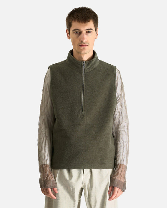 Rier Men's Tops Fleece Gilet City in Camoscio
