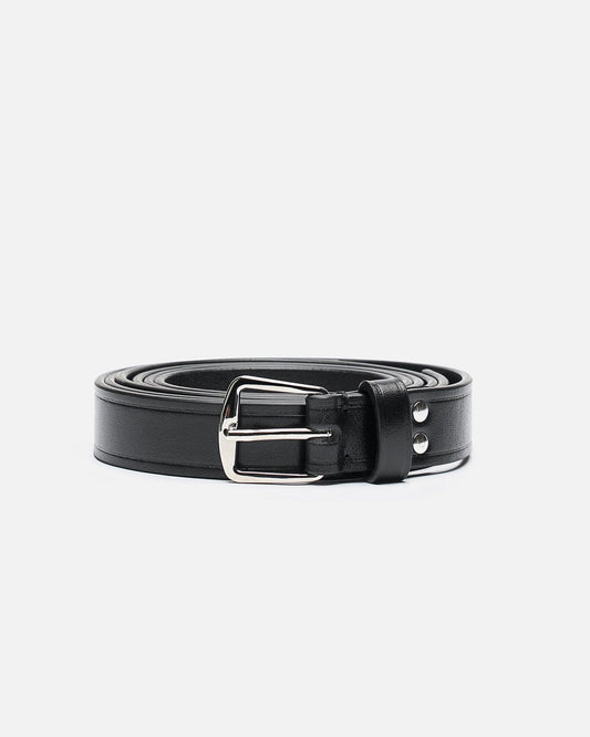 Ann Demeulemeester Leather Goods Mape Long Belt in Black