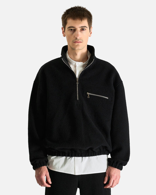 Rier Men Sweaters Polar Fleece in Black