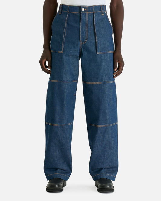 Acne Studios Men's Jeans Workwear Jeans in Indigo Blue